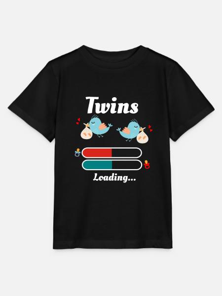 Zwillinge - Stanley/Stella Kinder T-Shirt MINI CREATOR  - Schwarz