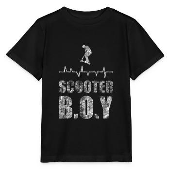 Stunt Scooter - T-shirt bio MINI CREATOR Stanley/Stella Enfant - noir - Devant - Mikhail (115cm)
