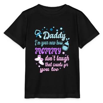 Baby Boss - T-shirt bio MINI CREATOR Stanley/Stella Enfant - noir - Devant - Mikhail (115cm)