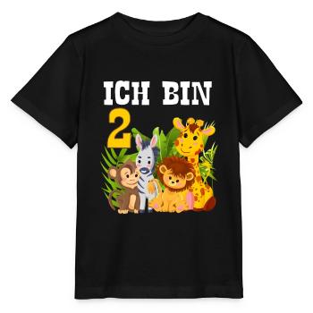 2. Geburtstag Kindergeburtstag Zweiter Geburtstag - Stanley/Stella Kinder T-Shirt MINI CREATOR  - Schwarz - Vorne - Mikhail (115cm)