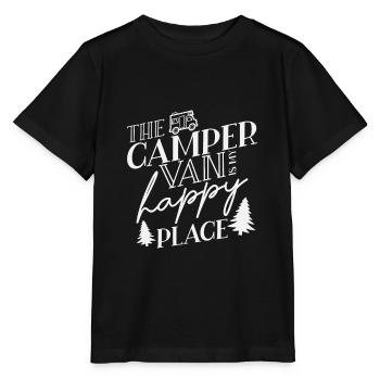 Motorhome Camping - Stanley/Stella MINI CREATOR Kids’ T-Shirt - black - Front - Mikhail (115cm)