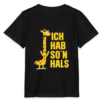 Ich hab so'n Hals - Stanley/Stella Kinder T-Shirt MINI CREATOR  - Schwarz - Vorne - Mikhail (115cm)