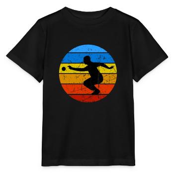 Boule Pétanque pétanque boule boule boule - T-shirt bio MINI CREATOR Stanley/Stella Enfant - noir - Devant - Mikhail (115cm)