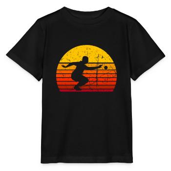 Boule Pétanque pétanque boule boule boule - T-shirt bio MINI CREATOR Stanley/Stella Enfant - noir - Devant - Mikhail (115cm)