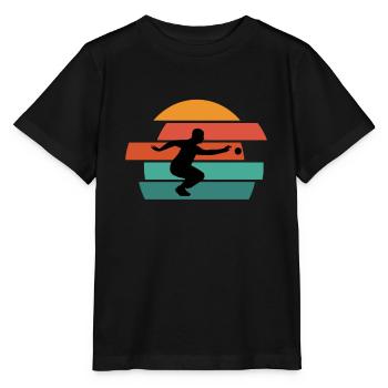 Boule Pétanque pétanque boule boule boule - T-shirt bio MINI CREATOR Stanley/Stella Enfant - noir - Devant - Mikhail (115cm)