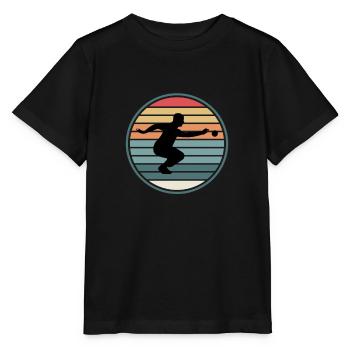Boule Pétanque pétanque boule boule boule - T-shirt bio MINI CREATOR Stanley/Stella Enfant - noir - Devant - Mikhail (115cm)