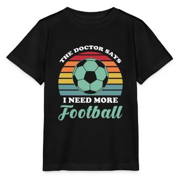 Football - T-shirt bio MINI CREATOR Stanley/Stella Enfant - noir - Devant - Mikhail (115cm)
