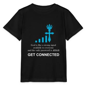 Prêtre catholique | Drôle de cadeau | - T-shirt bio MINI CREATOR Stanley/Stella Enfant - noir - Devant - Mikhail (115cm)