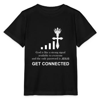 Prêtre catholique | Drôle de cadeau | - T-shirt bio MINI CREATOR Stanley/Stella Enfant - noir - Devant - Mikhail (115cm)