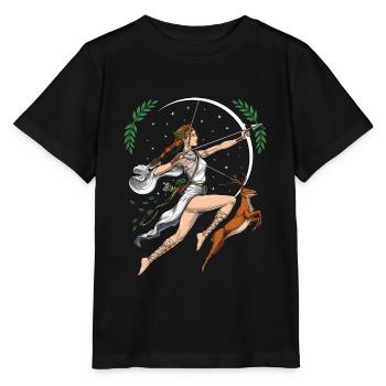 Artemis Goddess - Stanley/Stella MINI CREATOR Kids’ T-Shirt - black - Front - Mikhail (115cm)