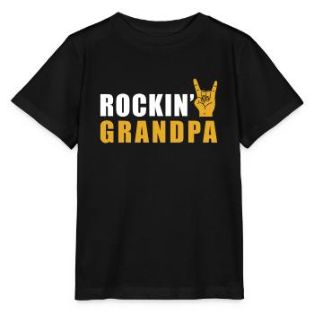 Rock Grandpa Rock n Roll - Stanley/Stella MINI CREATOR Kids’ T-Shirt - black - Front - Mikhail (115cm)