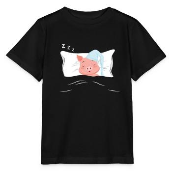 Pyjama pyjama porc - T-shirt bio MINI CREATOR Stanley/Stella Enfant - noir - Devant - Mikhail (115cm)