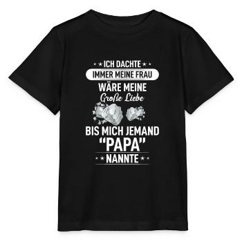 Fête des pères - T-shirt bio MINI CREATOR Stanley/Stella Enfant - noir - Devant - Mikhail (115cm)