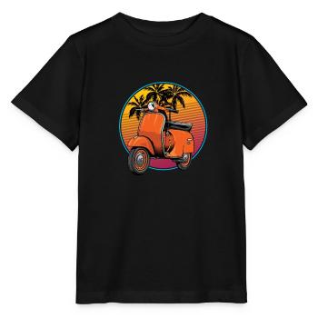 Scooter scooter mobylette scooter - T-shirt bio MINI CREATOR Stanley/Stella Enfant - noir - Devant - Mikhail (115cm)