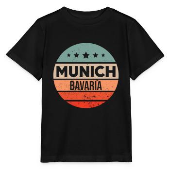 Munich - T-shirt bio MINI CREATOR Stanley/Stella Enfant - noir - Devant - Mikhail (115cm)