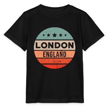 Londres - T-shirt bio MINI CREATOR Stanley/Stella Enfant - noir - Devant - Mikhail (115cm)