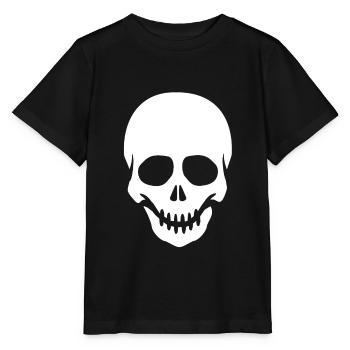 Tête de squelette squelette squelette - T-shirt bio MINI CREATOR Stanley/Stella Enfant - noir - Devant - Mikhail (115cm)