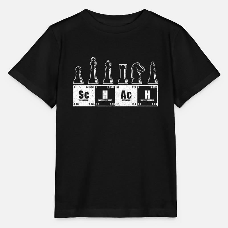 Échecs - T-shirt bio MINI CREATOR Stanley/Stella Enfant - noir