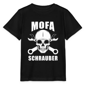 Visseuse mobylette - T-shirt bio MINI CREATOR Stanley/Stella Enfant - noir - Devant - Mikhail (115cm)