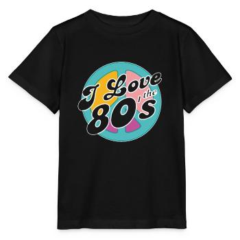 Retro 80s Era Vintage Eighties 80s - Stanley/Stella MINI CREATOR Kids’ T-Shirt - black - Front - Mikhail (115cm)