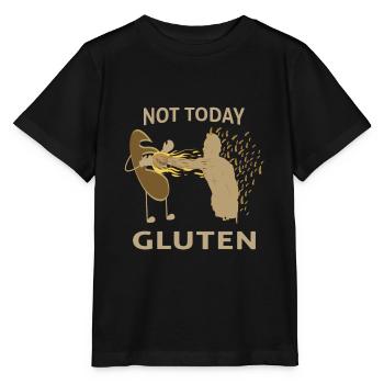 Gluten gluten Est Evil cœliaques - T-shirt bio MINI CREATOR Stanley/Stella Enfant - noir - Devant - Mikhail (115cm)