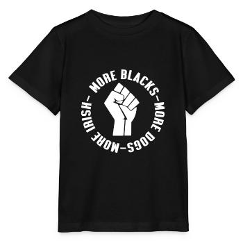 Plus de Noirs Plus de chiens Plus irlandais - T-shirt bio MINI CREATOR Stanley/Stella Enfant - noir - Devant - Mikhail (115cm)