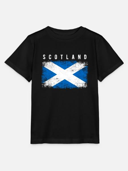 Drapeau de l’Écosse - T-shirt bio MINI CREATOR Stanley/Stella Enfant - noir