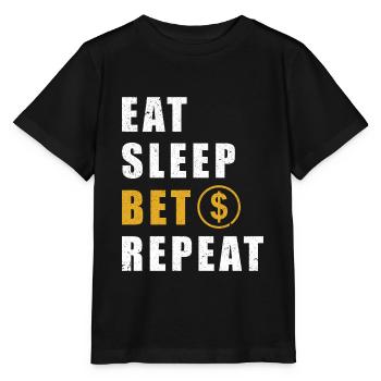 Wetten Casino Spruch - Stanley/Stella Kinder T-Shirt MINI CREATOR  - Schwarz - Vorne - Mikhail (115cm)