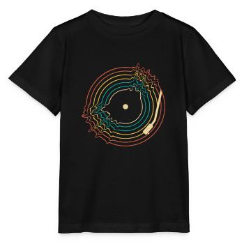 Retro Vinyl Record Record Collector - Stanley/Stella MINI CREATOR Kids’ T-Shirt - black - Front - Mikhail (115cm)
