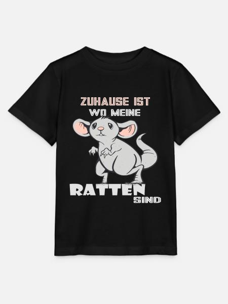 Ratte Ratten Nagetier - Stanley/Stella Kinder T-Shirt MINI CREATOR  - Schwarz