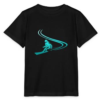 Ski ski ski ski vacances de vacances - T-shirt bio MINI CREATOR Stanley/Stella Enfant - noir - Devant - Mikhail (115cm)