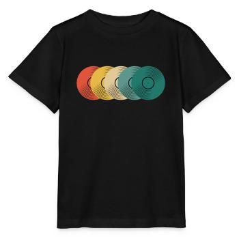 Retro Vinyl Record Record Collector - Stanley/Stella MINI CREATOR Kids’ T-Shirt - black - Front - Mikhail (115cm)