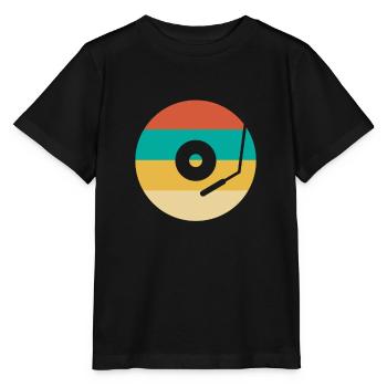 Retro Vinyl Record Record Collector - Stanley/Stella MINI CREATOR Kids’ T-Shirt - black - Front - Mikhail (115cm)