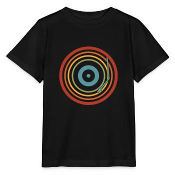 Retro Vinyl Record Record Collector - Stanley/Stella MINI CREATOR Kids’ T-Shirt - black - Front - Mikhail (115cm)