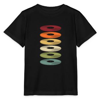 Retro Vinyl Record Record Collector - Stanley/Stella MINI CREATOR Kids’ T-Shirt - black - Front - Mikhail (115cm)
