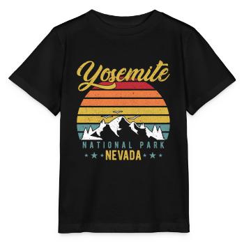 Yosemite National Park - Stanley/Stella Kinder T-Shirt MINI CREATOR  - Schwarz - Vorne - Mikhail (115cm)