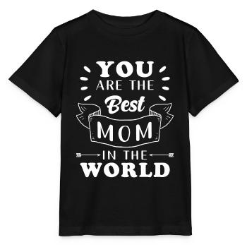 Weltbeste Mama - Stanley/Stella Kinder T-Shirt MINI CREATOR  - Schwarz - Vorne - Mikhail (115cm)