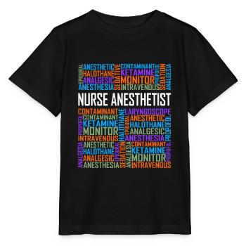 Krankenschwester Anästhesist - Worte - Stanley/Stella Kinder T-Shirt MINI CREATOR  - Schwarz - Vorne - Mikhail (115cm)