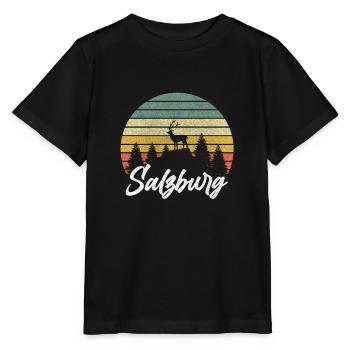 Salzburg Österreich - Stanley/Stella Kinder T-Shirt MINI CREATOR  - Schwarz - Vorne - Mikhail (115cm)