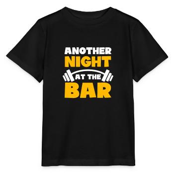 Bodybuilder une autre nuit au bar - T-shirt bio MINI CREATOR Stanley/Stella Enfant - noir - Devant - Mikhail (115cm)