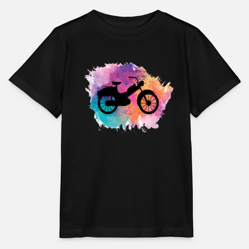 Mobylette Mobylette Mobylette Mobylette Mokick - T-shirt bio MINI CREATOR Stanley/Stella Enfant - noir