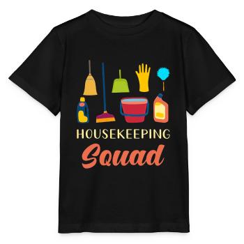 Housekeeping Squad - T-shirt bio MINI CREATOR Stanley/Stella Enfant - noir - Devant - Mikhail (115cm)