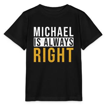 Michael a toujours raison - T-shirt bio MINI CREATOR Stanley/Stella Enfant - noir - Devant - Mikhail (115cm)