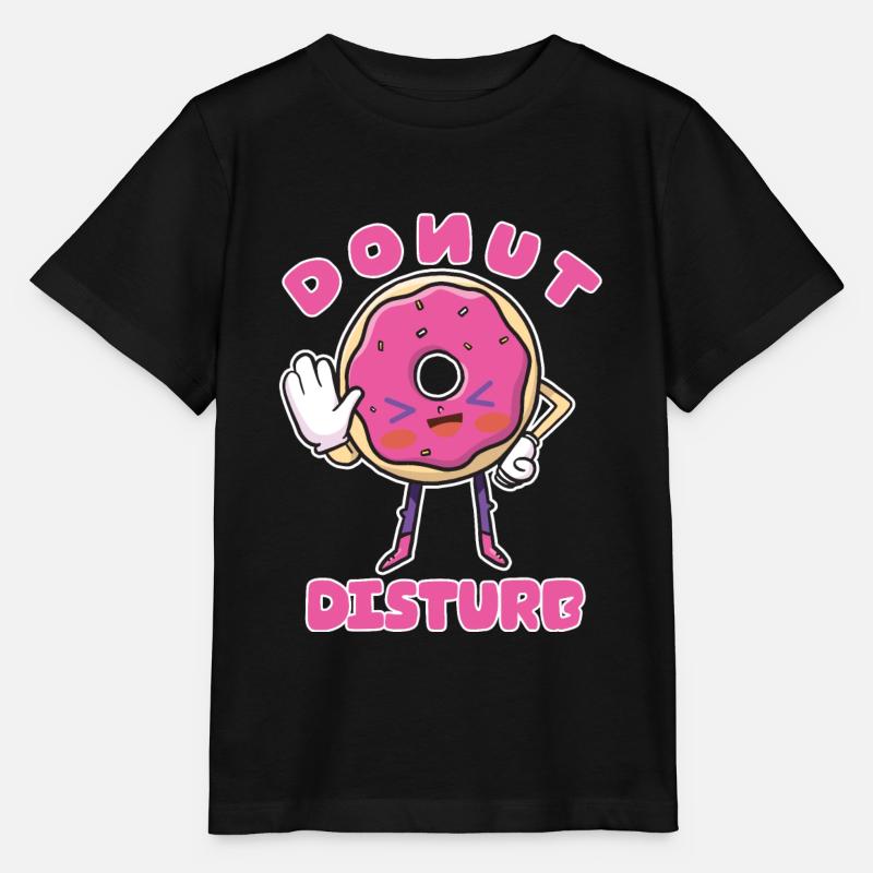 Funny Donut Disturb - Candy And Sweets Lover - - T-shirt bio MINI CREATOR Stanley/Stella Enfant - noir