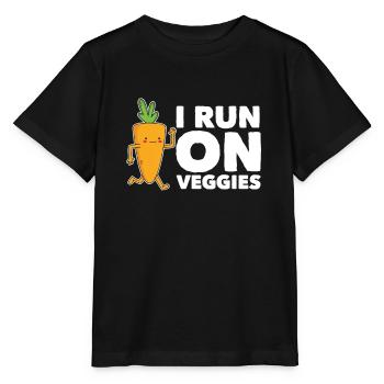 Veggie Vegetables Vegetarian Vegetarian - Stanley/Stella MINI CREATOR Kids’ T-Shirt - black - Front - Mikhail (115cm)