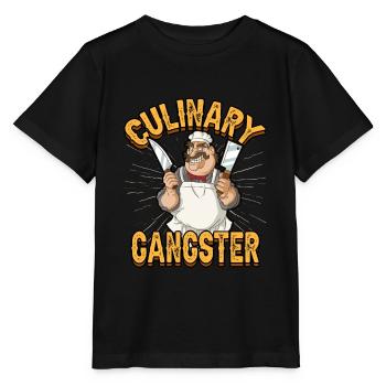 Cuisine Restaurant Gastronomie Bonnet de cuisine - T-shirt bio MINI CREATOR Stanley/Stella Enfant - noir - Devant - Mikhail (115cm)