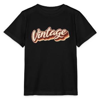 Vintage - Stanley/Stella MINI CREATOR Kids’ T-Shirt - black - Front - Mikhail (115cm)