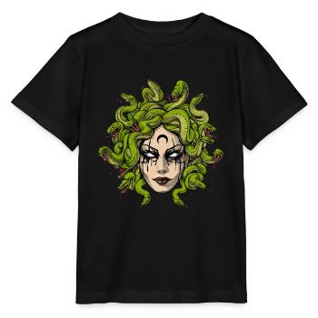 Medusa Head - Stanley/Stella MINI CREATOR Kids’ T-Shirt - black - Front - Mikhail (115cm)