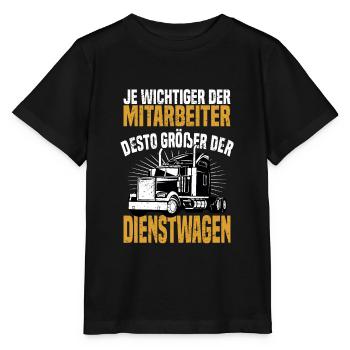 LKW Fernfahrer Fahrer Trucker Spedition Geschenk - Stanley/Stella Kinder T-Shirt MINI CREATOR  - Schwarz - Vorne - Mikhail (115cm)