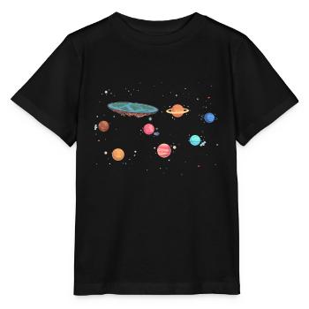 Flat Earth Society - Stanley/Stella MINI CREATOR Kids’ T-Shirt - black - Front - Mikhail (115cm)